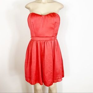 Speechless sleeveless coral orange red Party Dress size 13 tulle under skirt